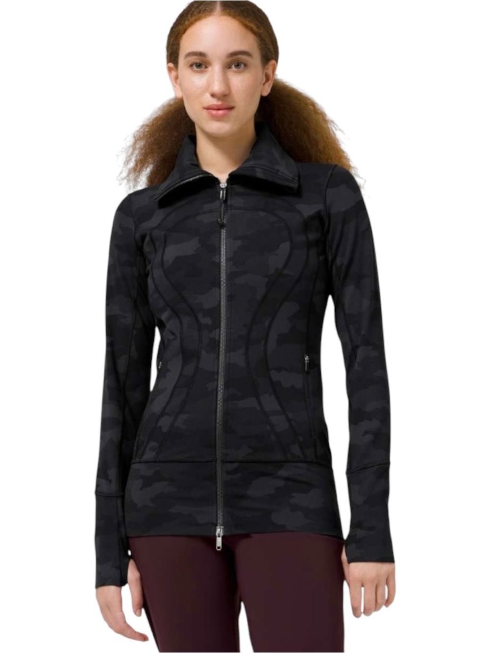 Lululemon In Stride Jacket Heritage 365 Camo Deep Coal Multi size 6